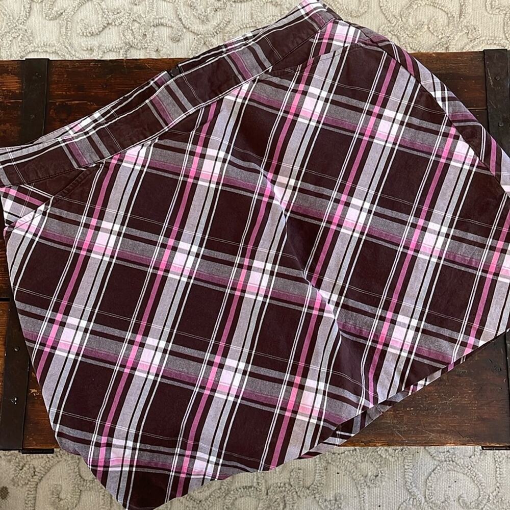 Lady Hagen Brown/Pink Plaid 'Cure' Active Skort Size 10